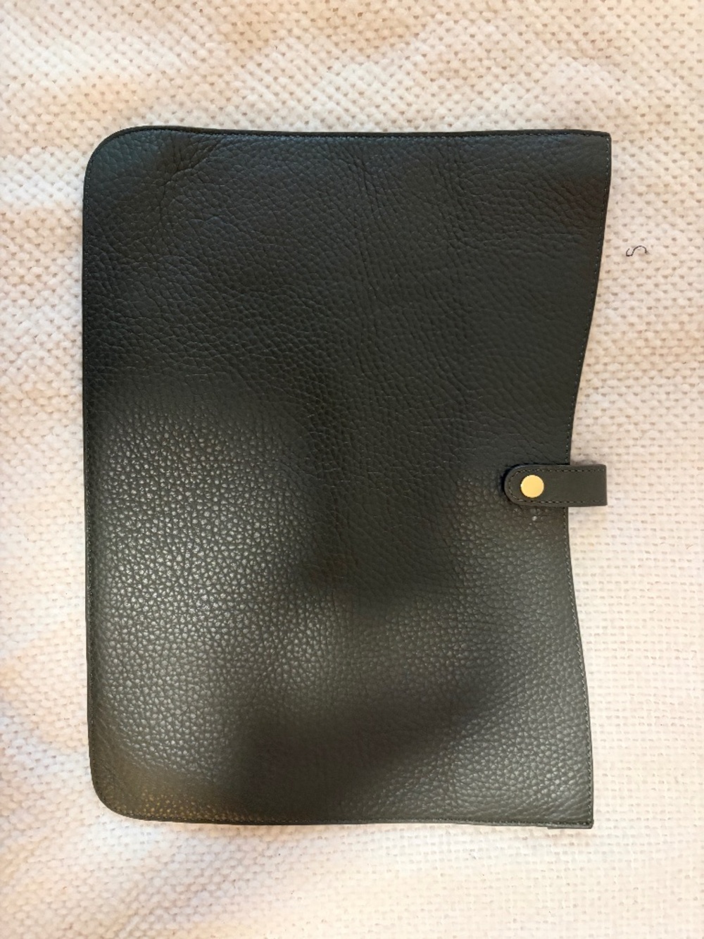 Cuyana leather clutch